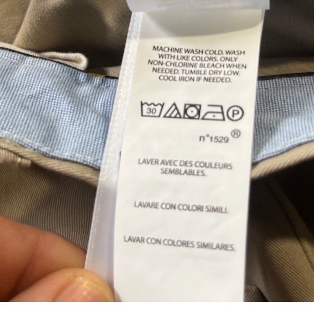 Polo Ralph Lauren Chino Pants Twill Mens 42x32 Khaki Tan Stretch Classic Fit EUC - Picture 10 of 11